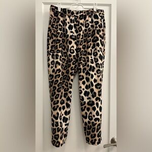 Leopard print jogger style pants - Banana Republic size M